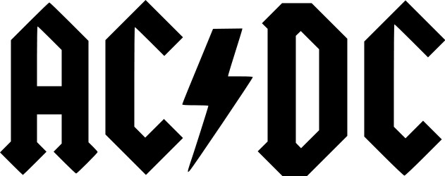 AC DC Logo icons