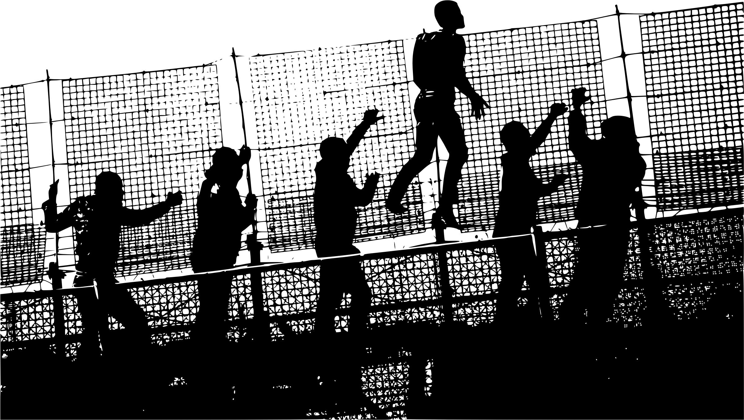 Africans Climbing Fence into Europe png