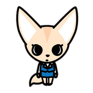 Aggretsuko Character Fenneko the Fennec Fox icons