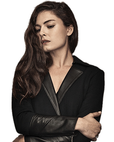 Alexa Davalos Black Coat icons