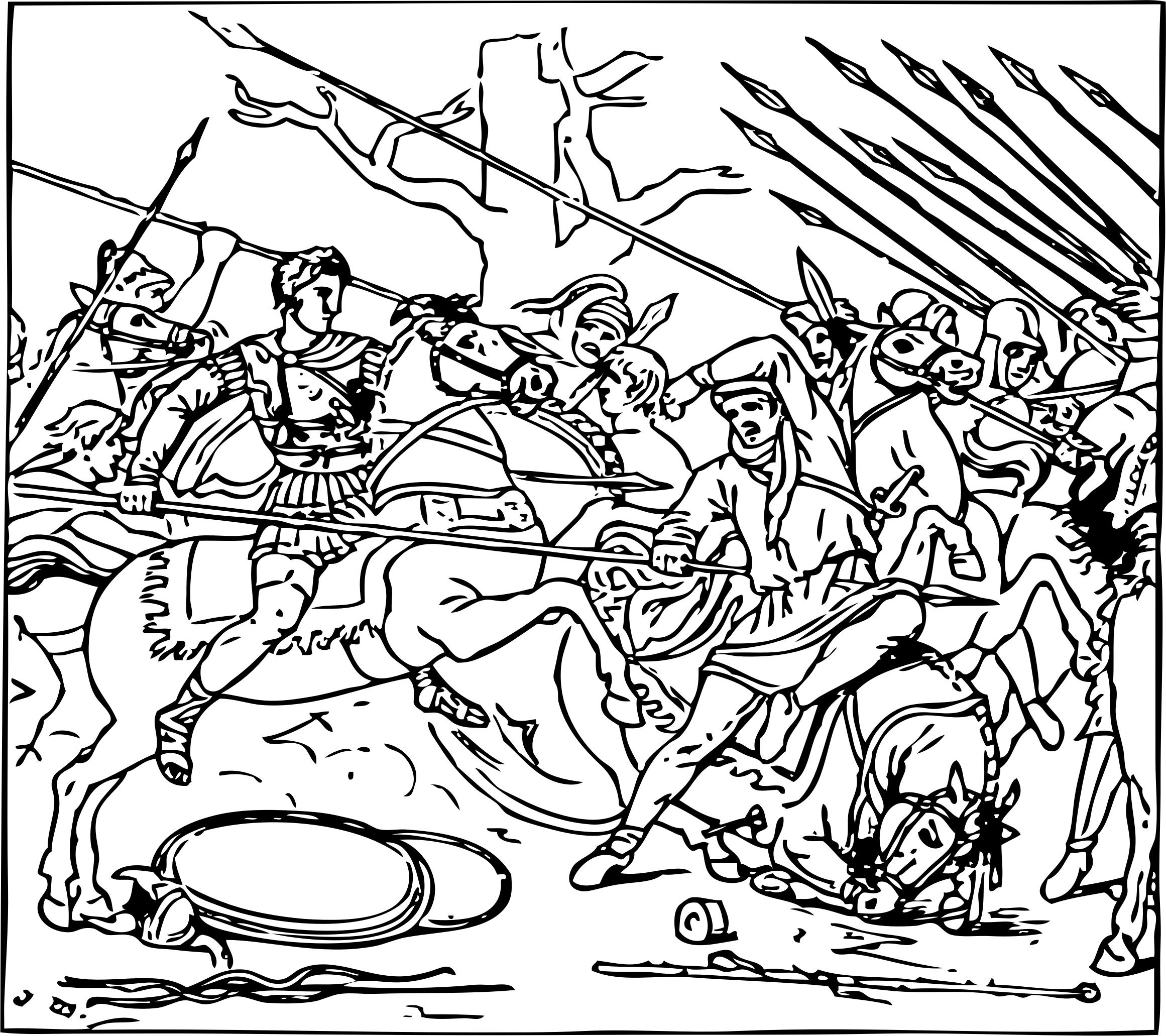 Alexander defeats the Persians png
