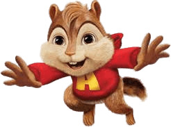 Alvin and the Chipmunks Flying Through the Air png