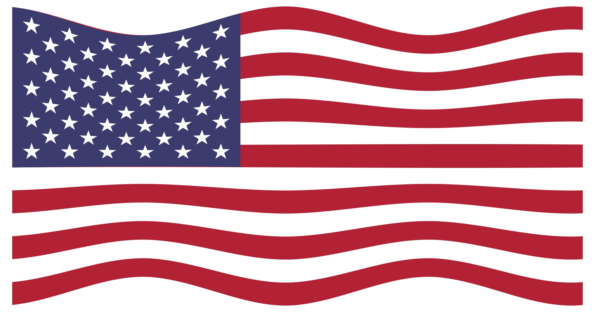 America USA Flag Wavy 2 png