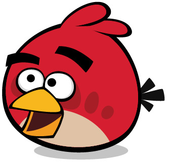Angry Bird Red Smiling icons