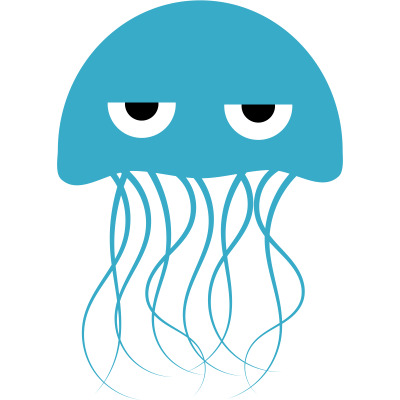 Angry Jellyfish Clipart png