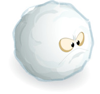 Angry Snowball Clipart png icons