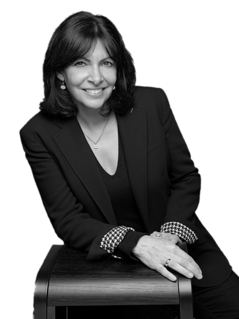 Anne Hidalgo Black and White png icons