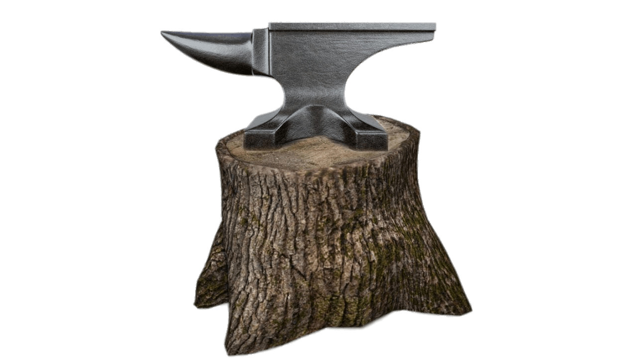 Anvil on Wood Block PNG icons
