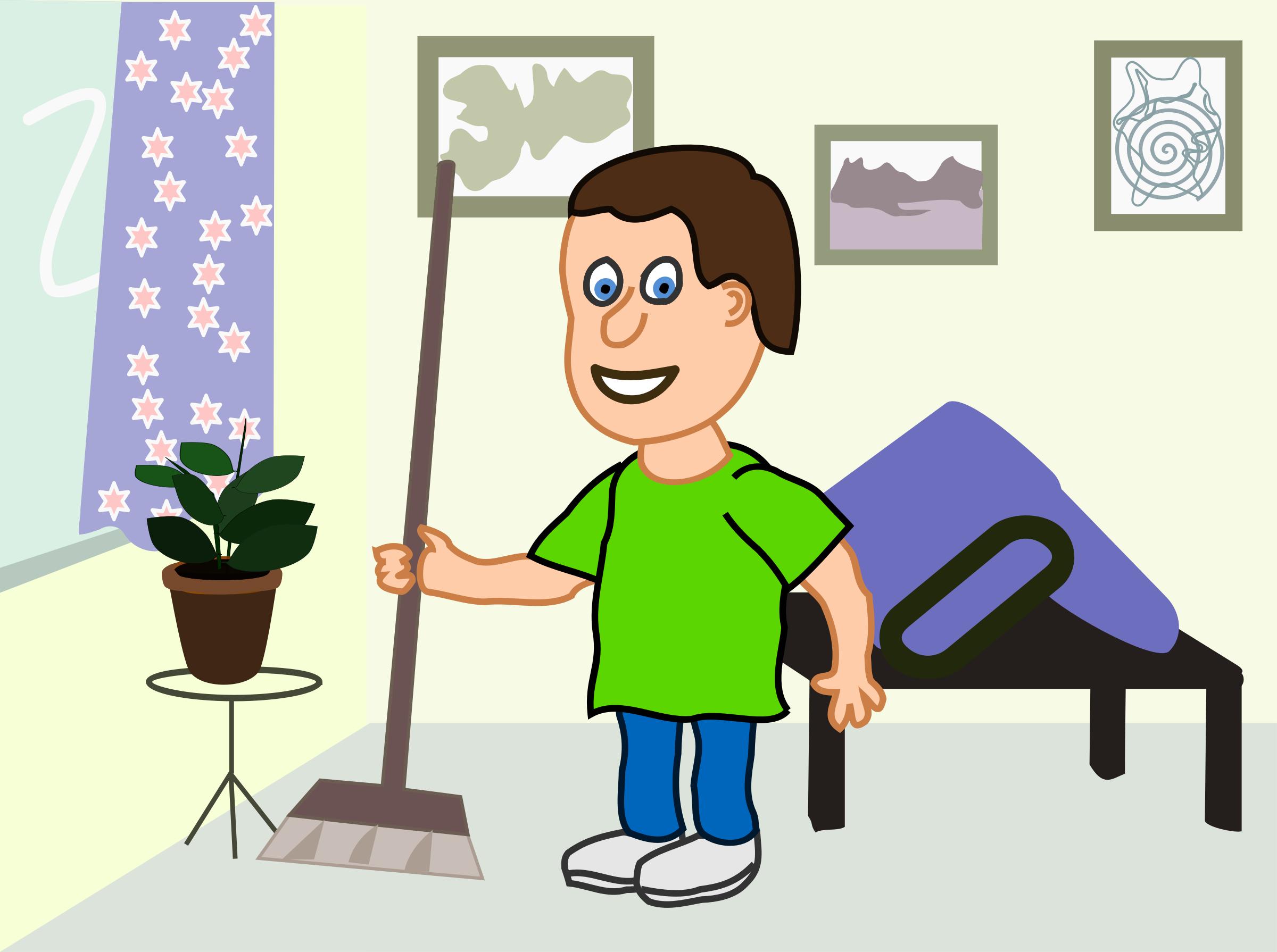 apartment cleaning cartoon png