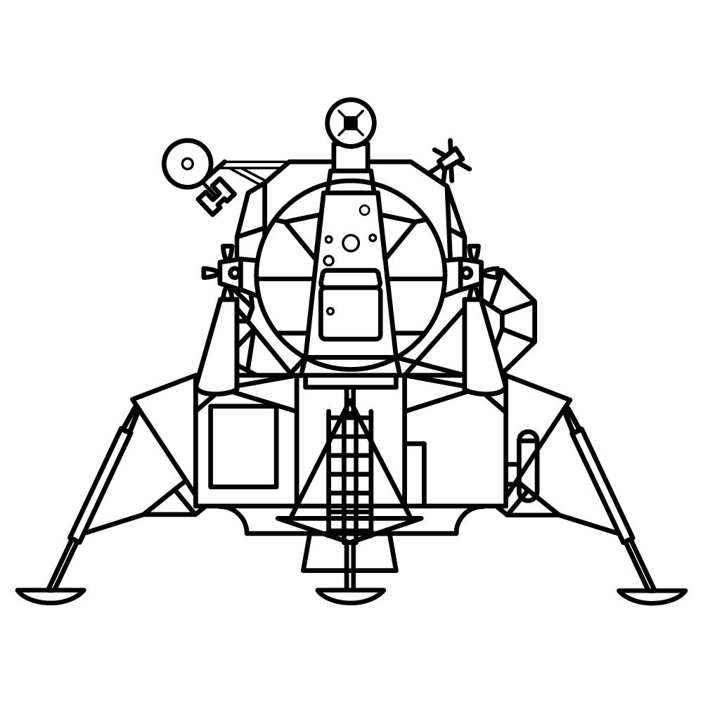 Apollo Lunar Module Clipart icons
