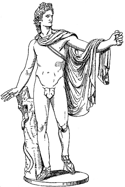 Apollo Statue Clipart png