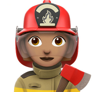 Apple Fireman Emoji icons