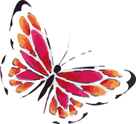 Aquarel Butterfly Tattoo icons