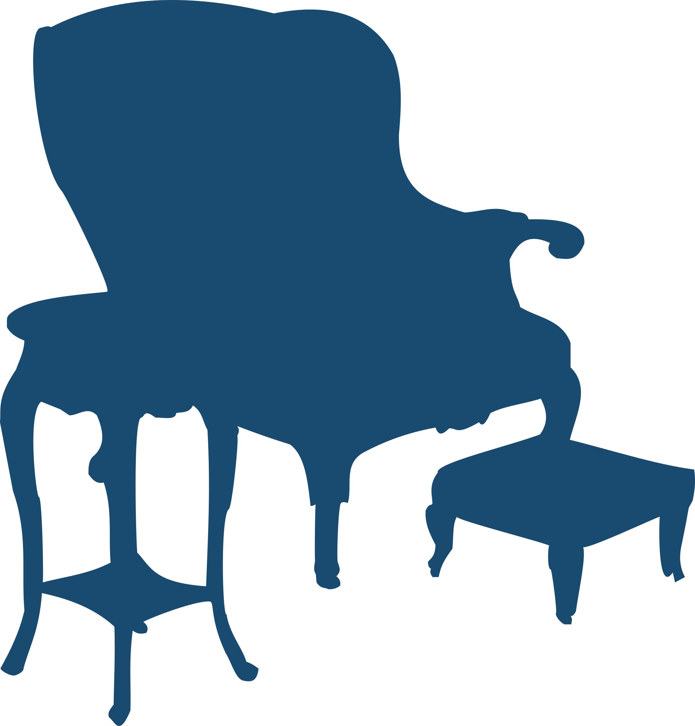 Armchair and table png