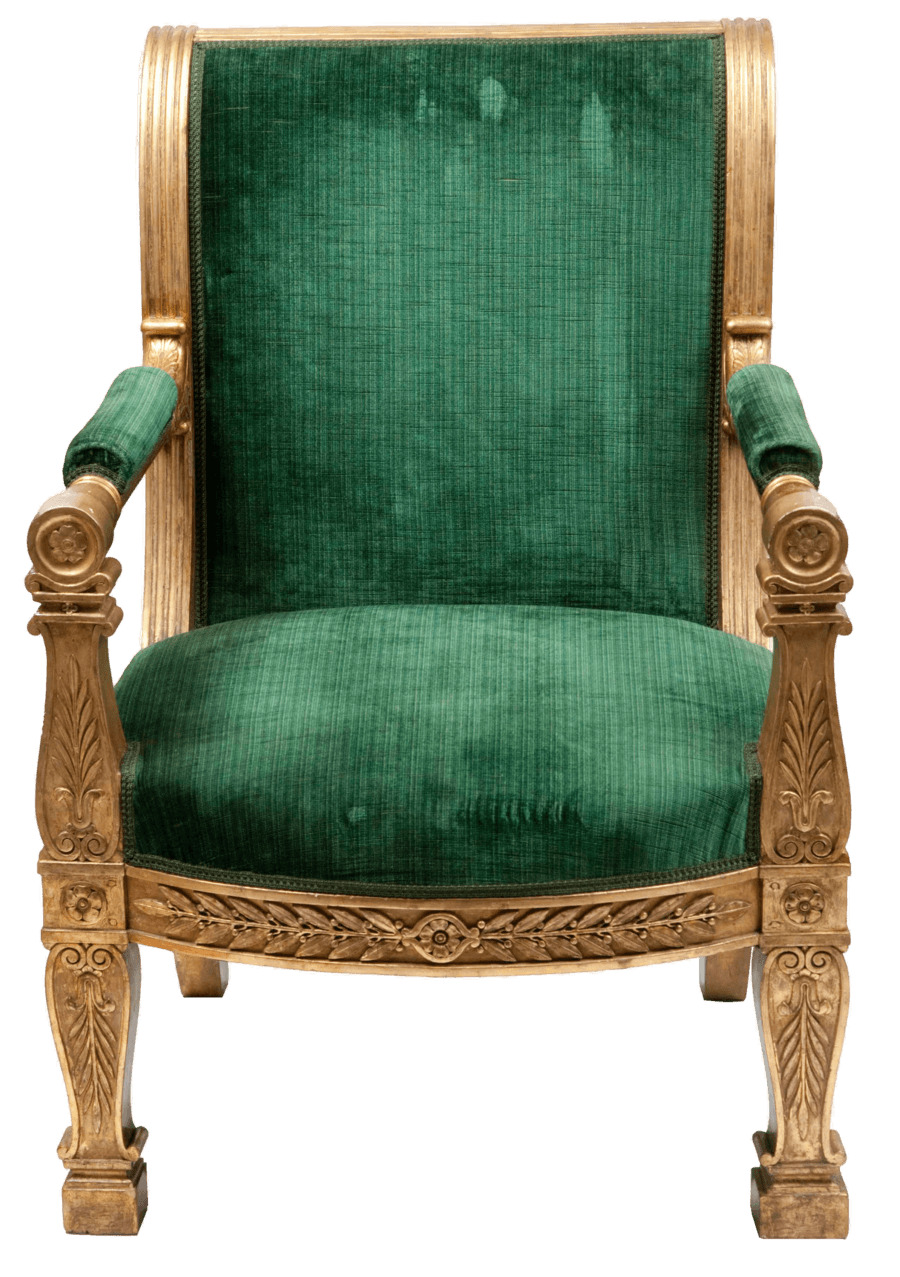 Armchair Green Vintage PNG icons