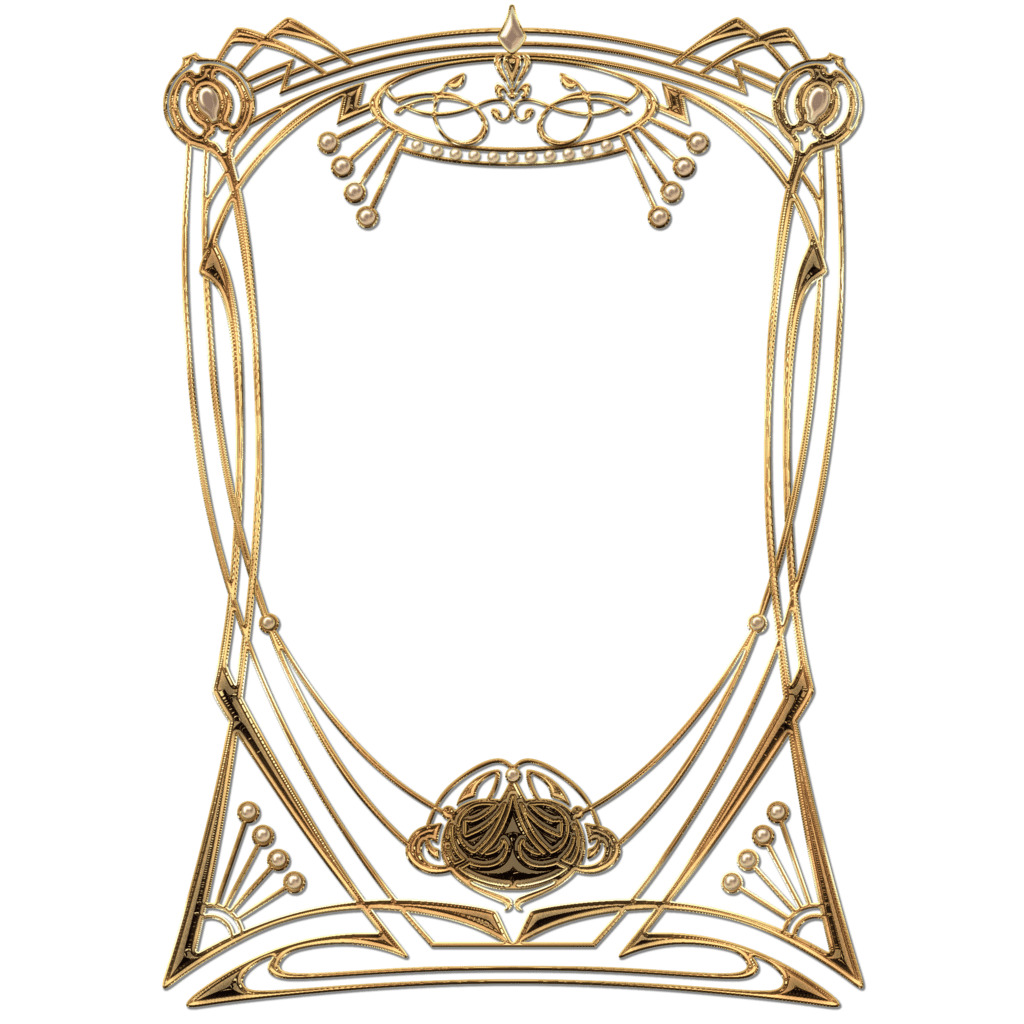 Art Deco Golden Frame icons