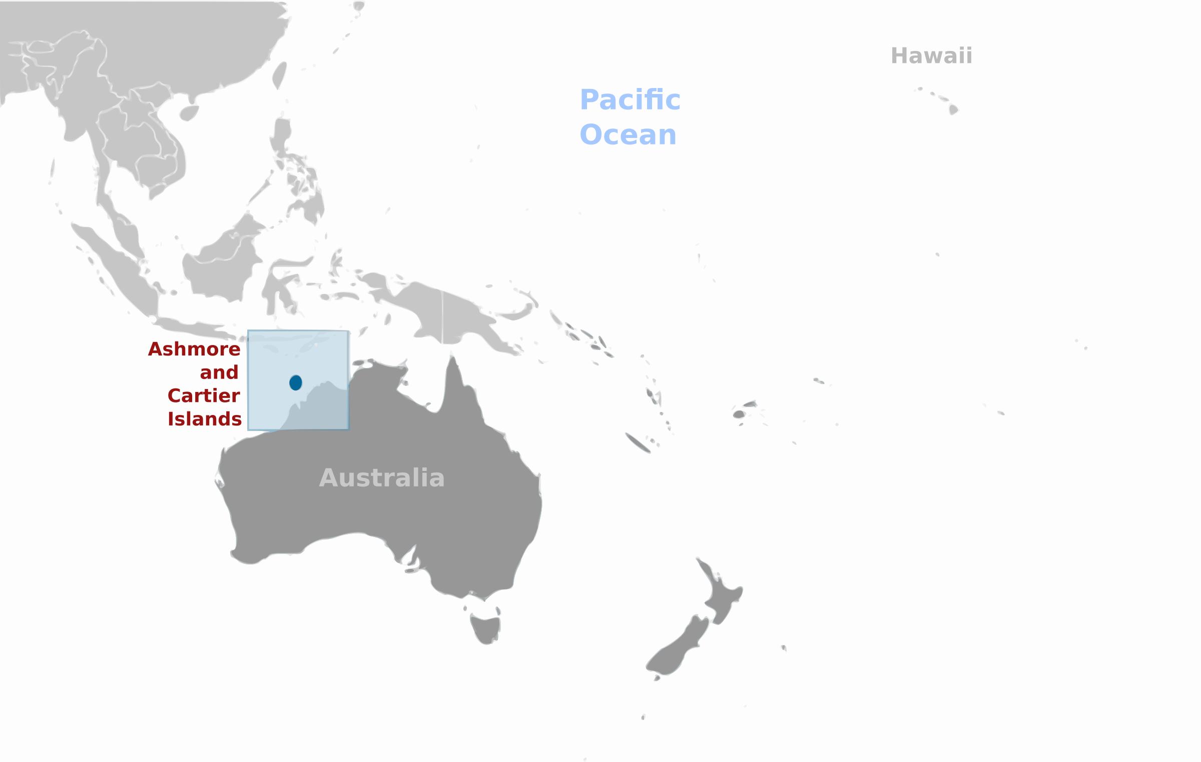 Ashmore and Cartier Islands location label png