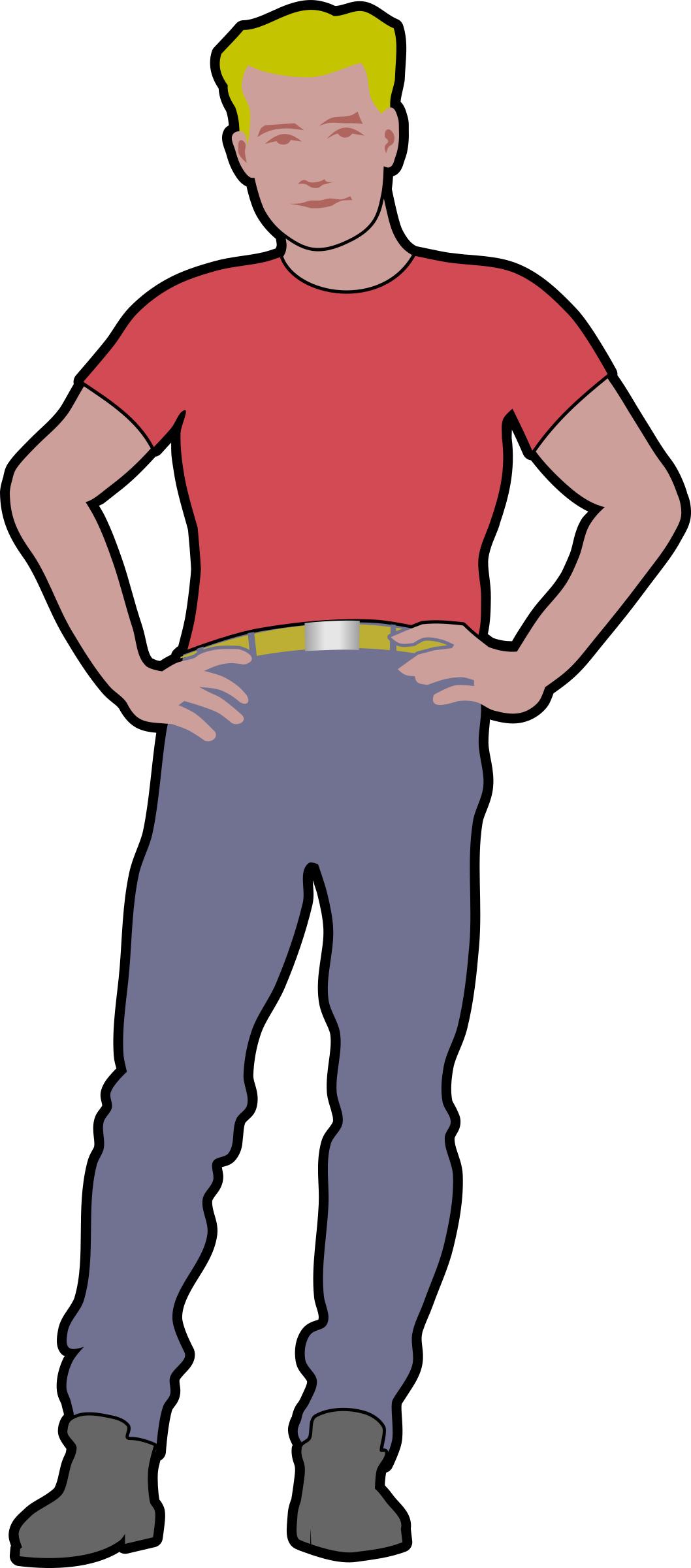 Assertive guy by Rones. Outline png