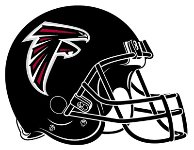 Atlanta Falcons Black Helmet Sticker icons