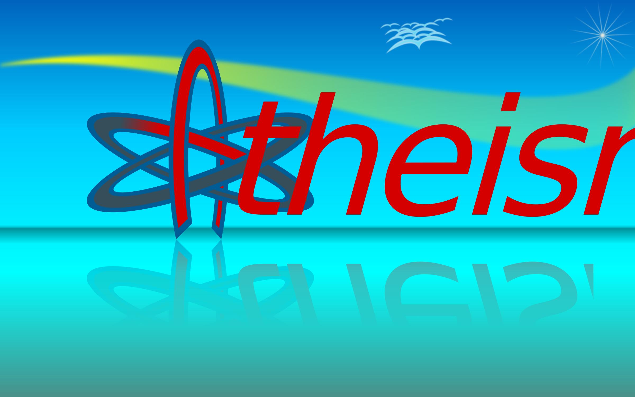Atom Of Atheism Wallpaper 10by16 png