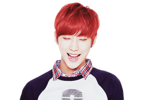 B1A4 Jinyoung Red Hair png