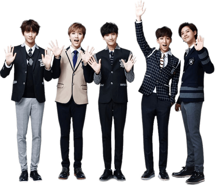 B1A4 Posing In Uniform png icons