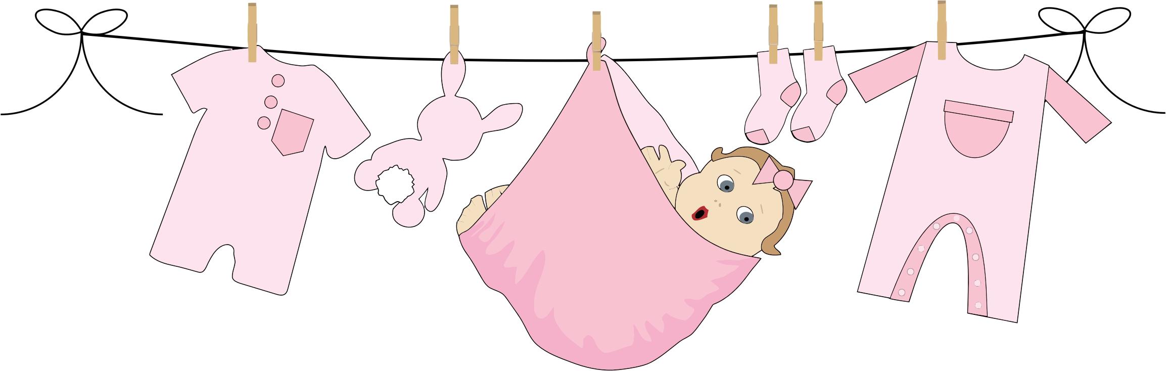 Baby Girl Hanging On Clothesline png icons