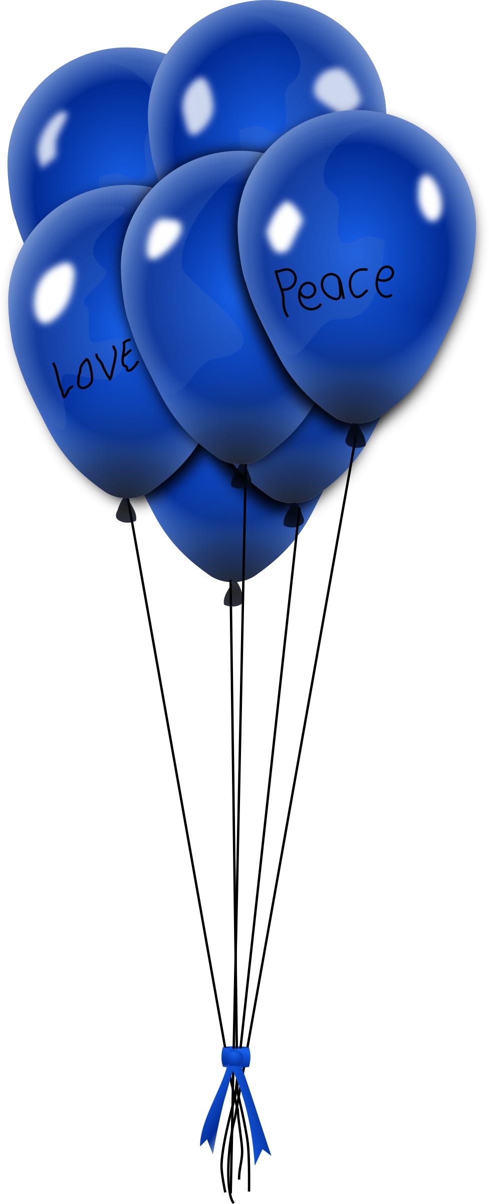 balionai, balloons, blue png