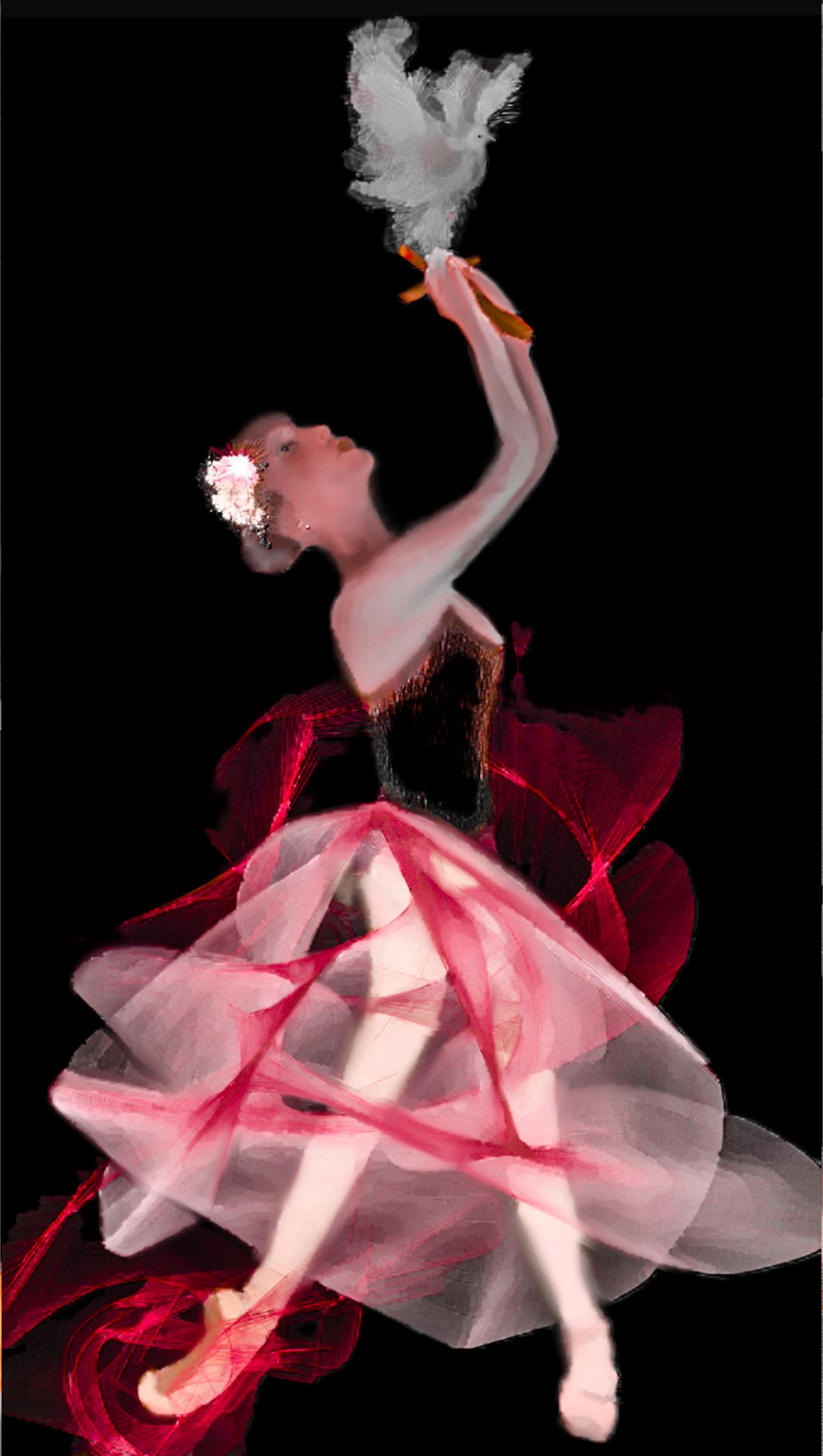 Ballet Festival Red Dove Ballerina Suite png