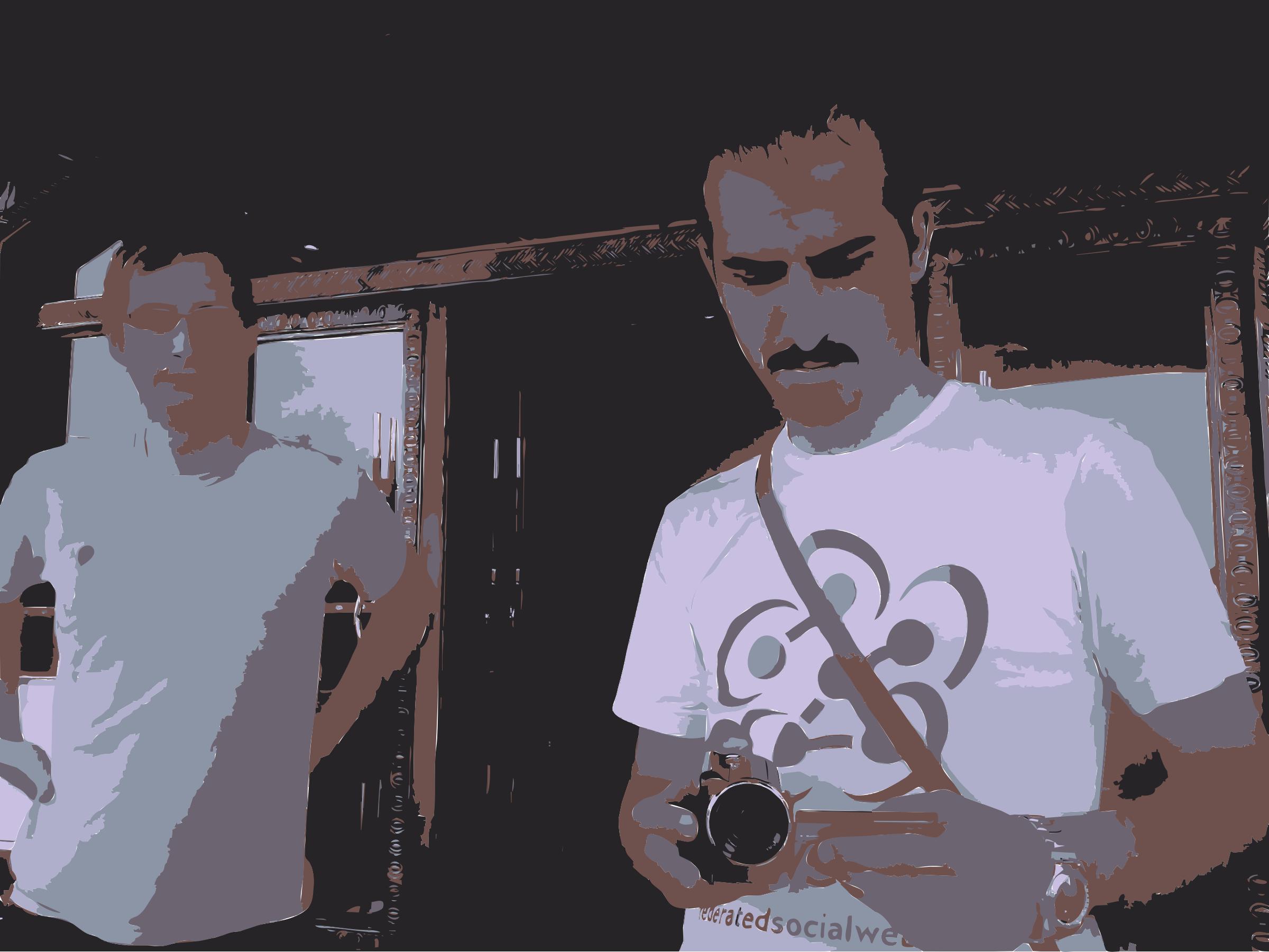 Barry and Bassel with Camera png