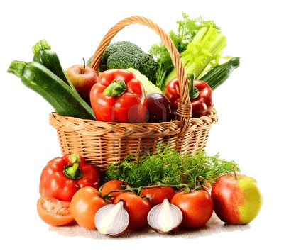 Basket Of Vegetables Diet icons