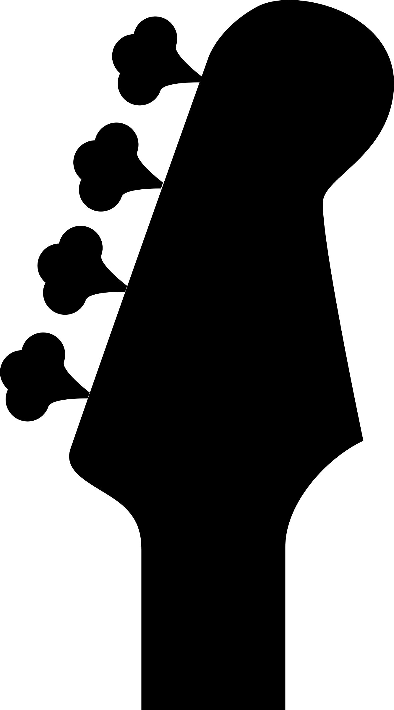 Bass headstock png