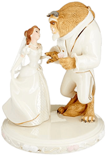 Beauty and the Beast Wedding Figurines png