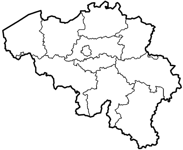 Belgium Provinces Map icons