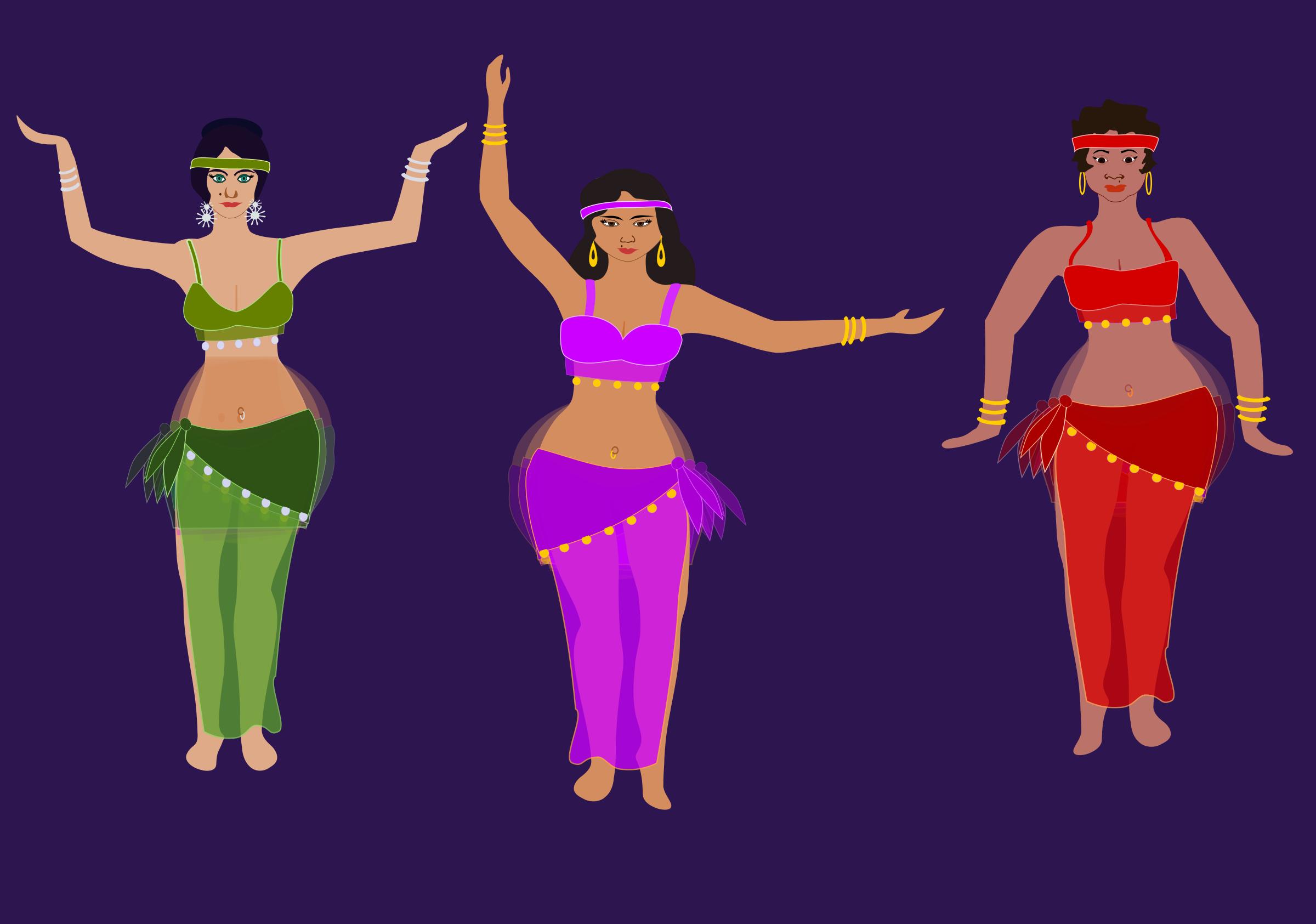 belly dancers png