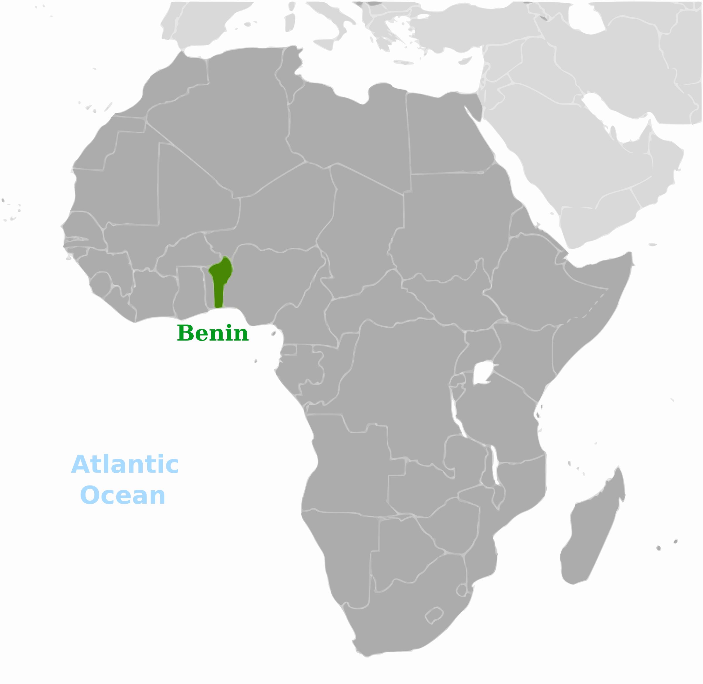 Benin location label png