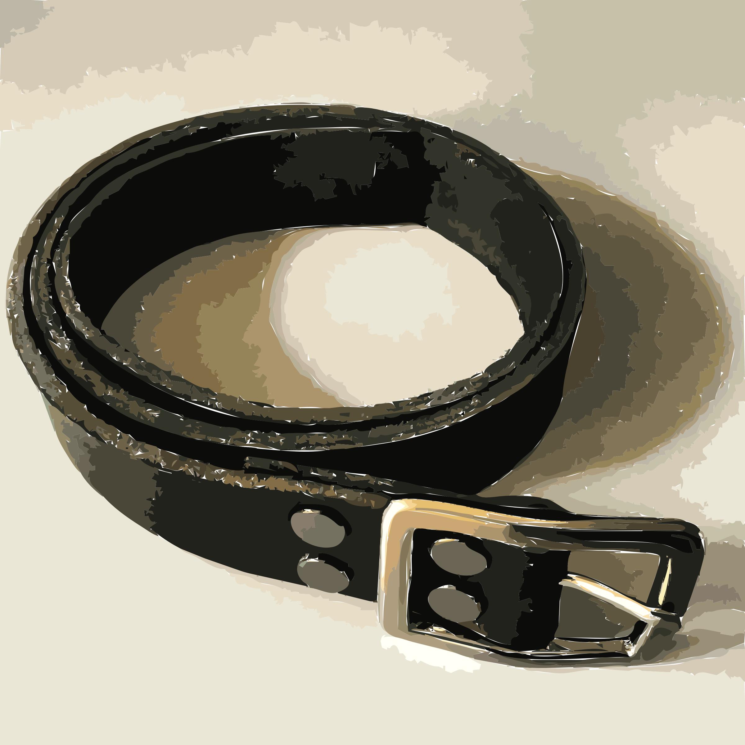 Bespoke leather belt png