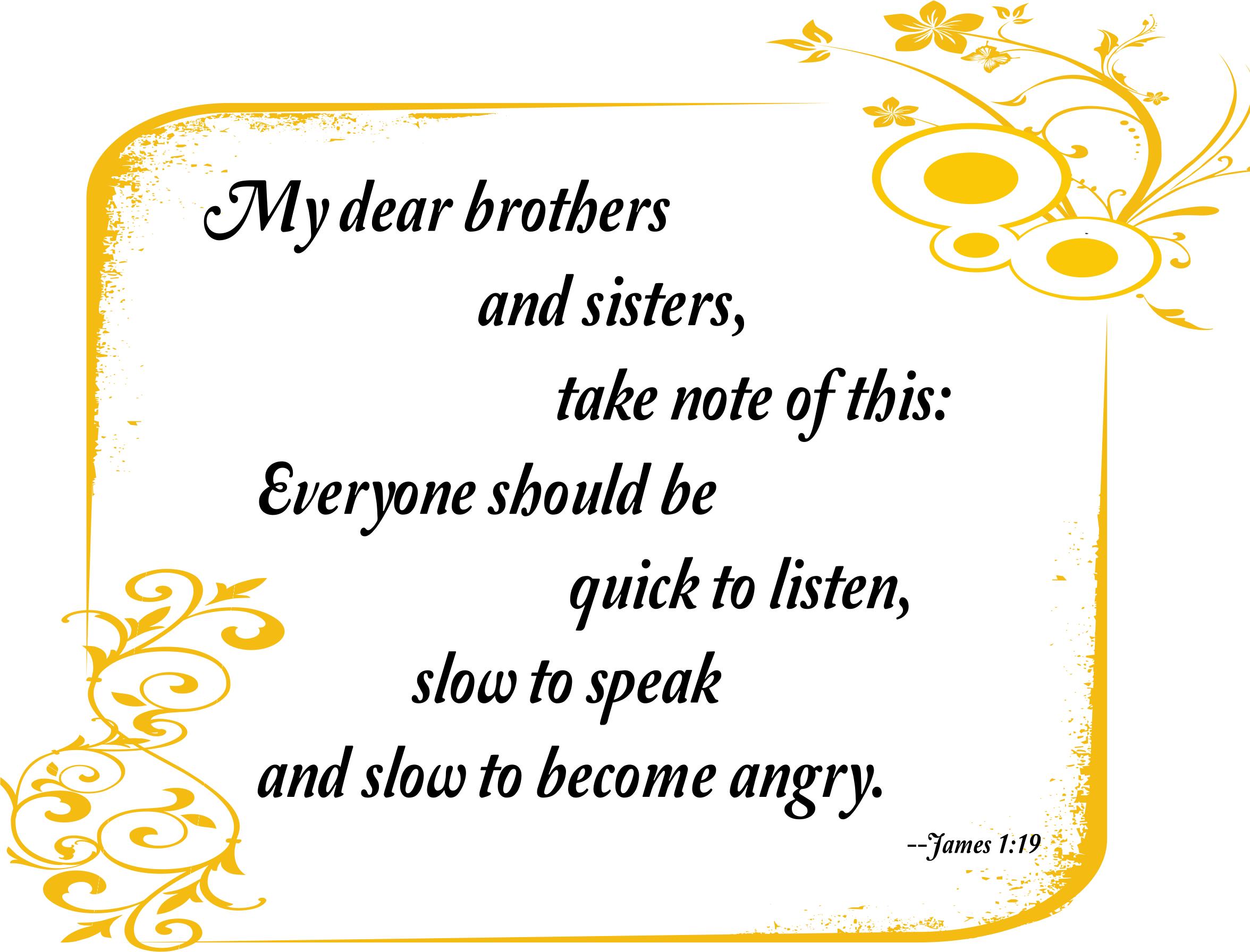 Bible quote James 1:19 png