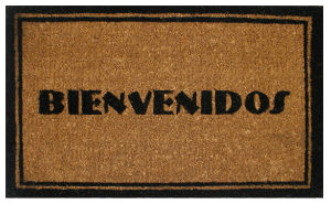 Bienvenidos Doormat icons