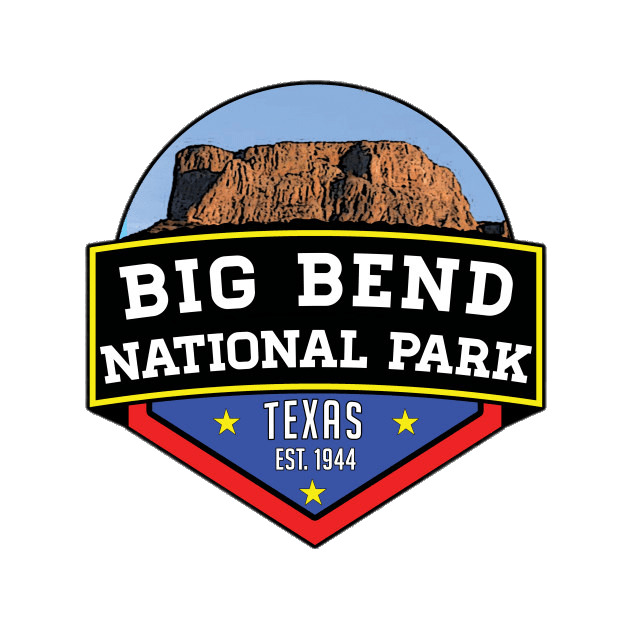 Big Bend National Park Colourful Logo icons