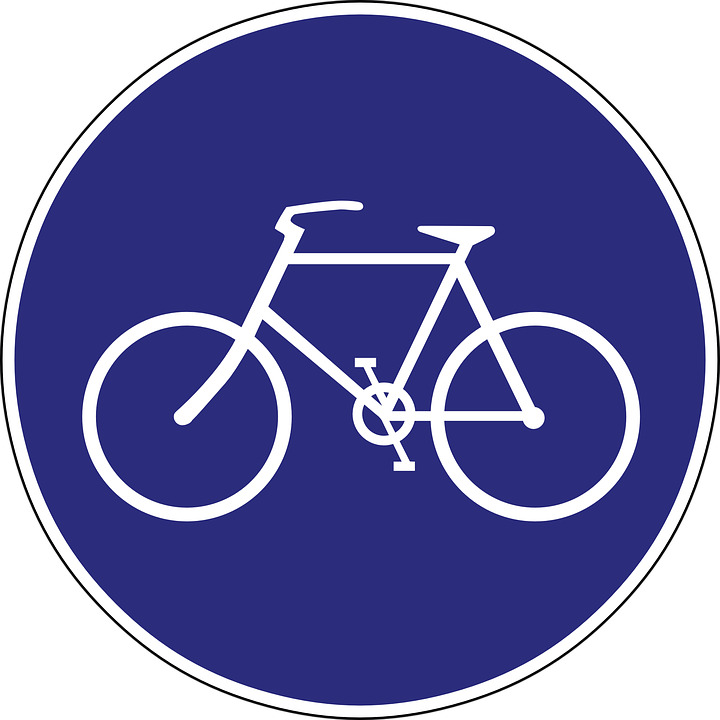 Bike Path Road Sign icons