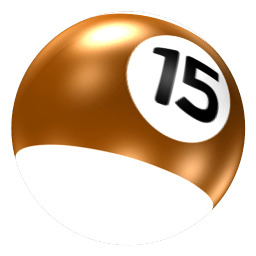 Billiard Ball 15 png icons