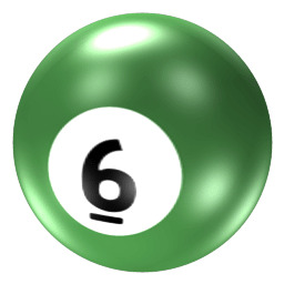 Billiard Ball 6 png icons
