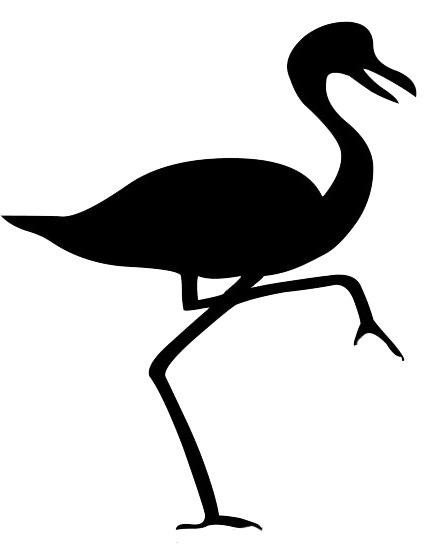 Bird Silhouette Flamingo icons