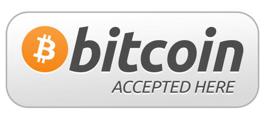 Bitcoin Accepted Here Button icons