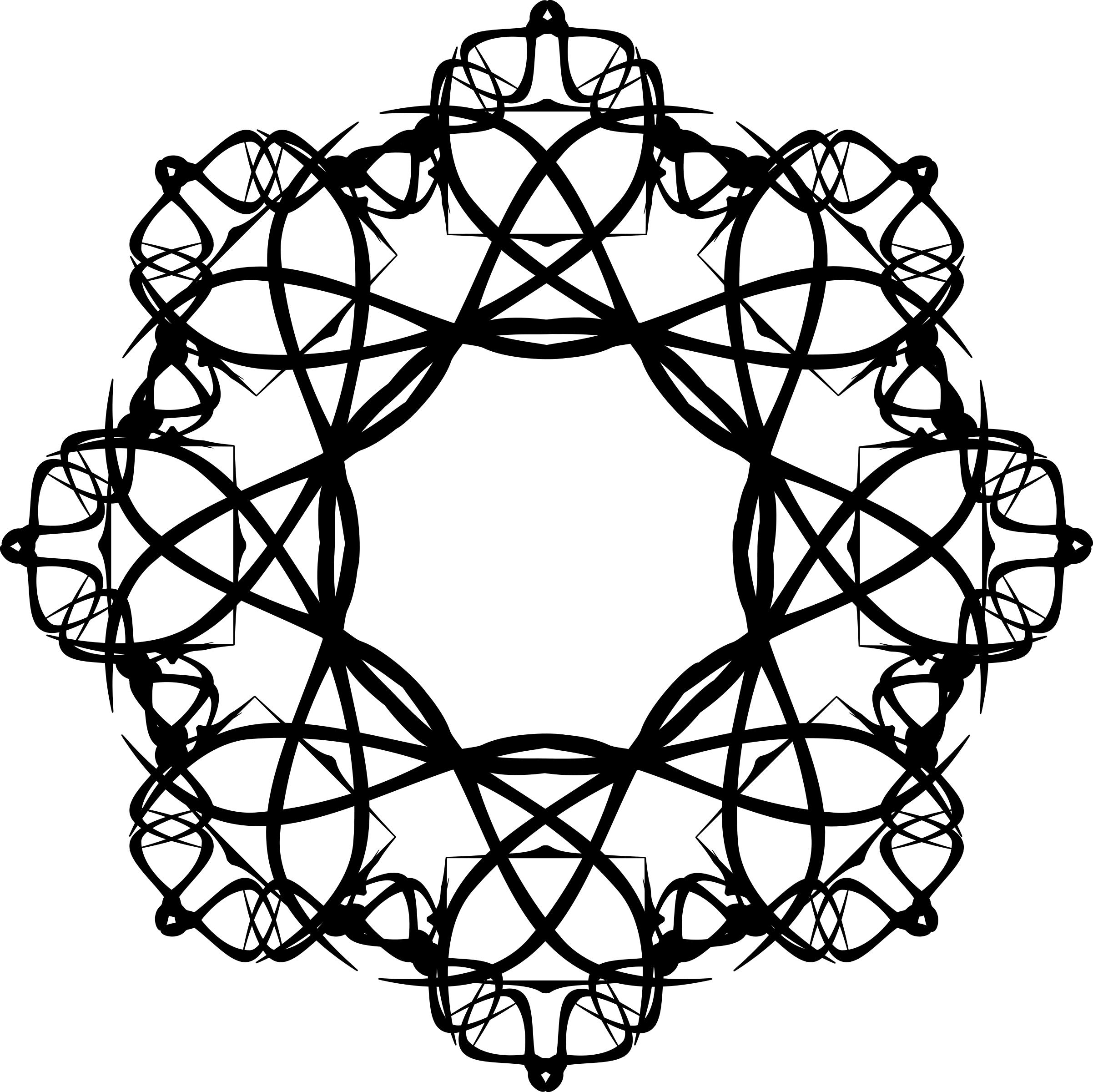 black and white rosette png