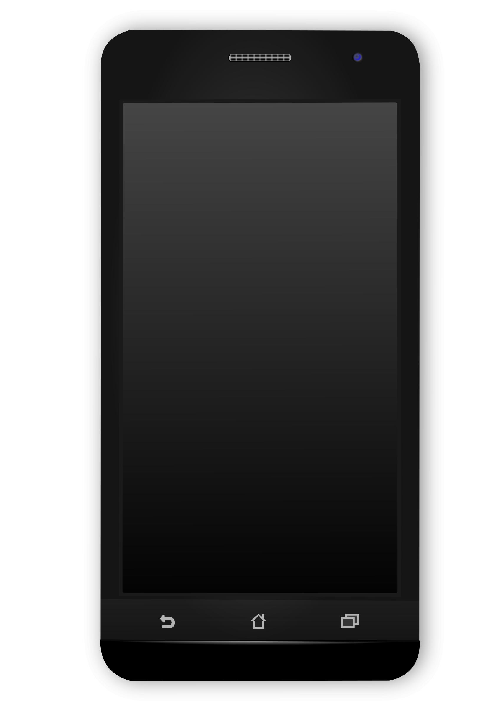 Black android mobile phone png icons