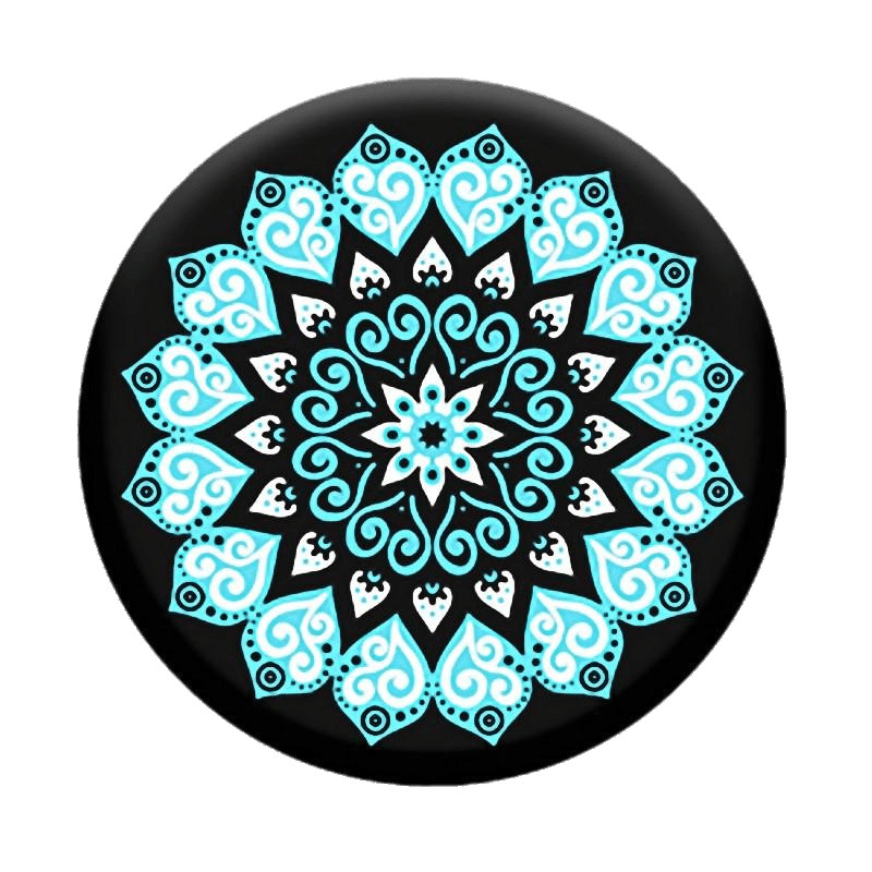 Black, Blue and White Kaleidoscope png icons