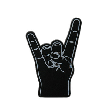Black Foam Hand Rock PNG icons