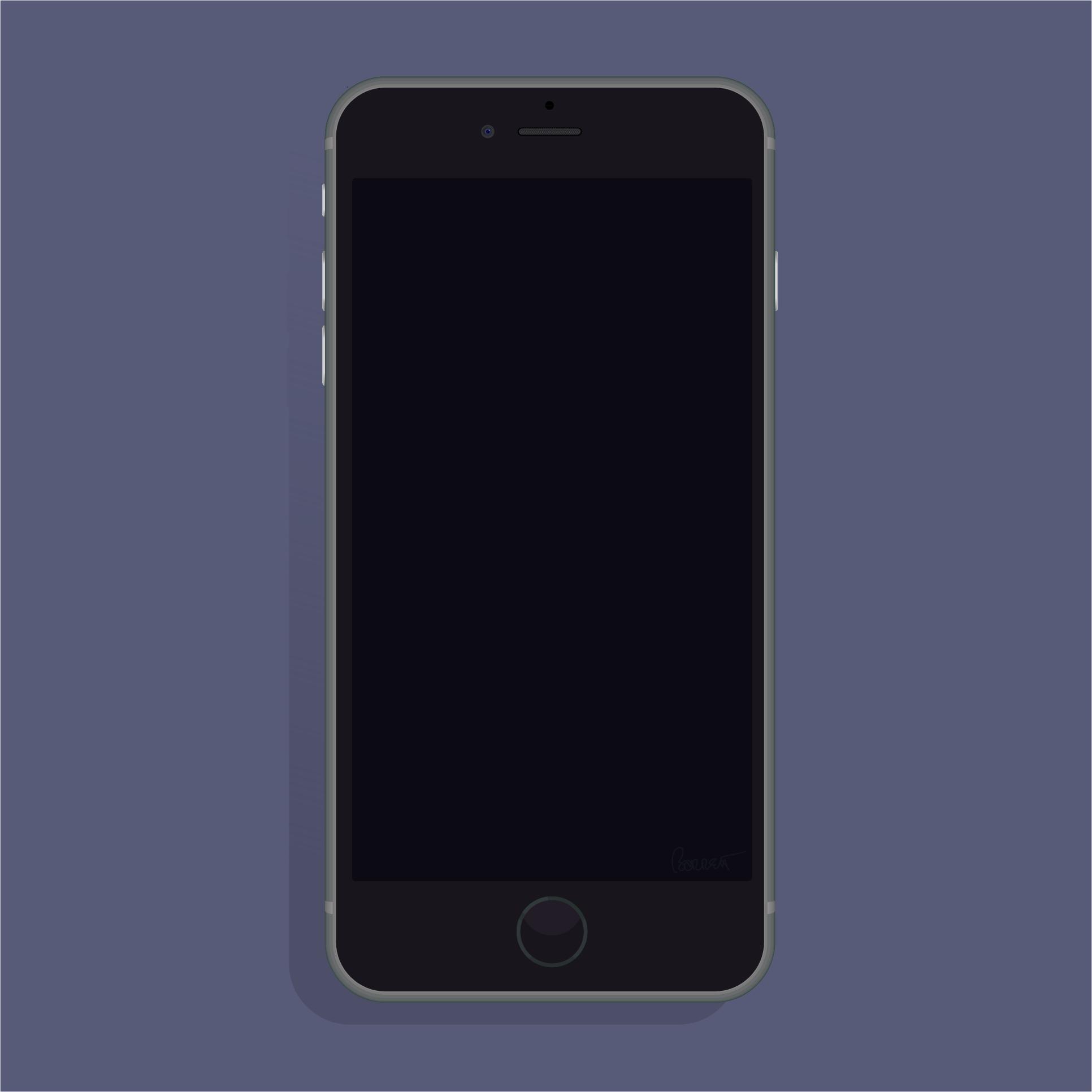 Black New iPhone 6 icons